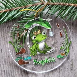 Personalized Acrylic Frog Ornament Jewelry Style 12 Personalized Acrylic Frog Ornament Jewelry Style -Gift Series Store Personalized Acrylic Frog Ornament Jewelry Style 3