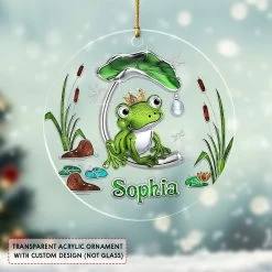 Personalized Acrylic Frog Ornament Jewelry Style 13 Personalized Acrylic Frog Ornament Jewelry Style -Gift Series Store Personalized Acrylic Frog Ornament Jewelry Style 4