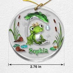 Personalized Acrylic Frog Ornament Jewelry Style 14 Personalized Acrylic Frog Ornament Jewelry Style -Gift Series Store Personalized Acrylic Frog Ornament Jewelry Style 5