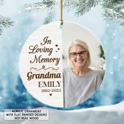 Personalized Acrylic Memorial Grandma Ornament Christmas Gift 11 Personalized Acrylic Memorial Grandma Ornament Christmas Gift -Gift Series Store Personalized Acrylic Memorial Grandma Ornament Christmas Gift 2