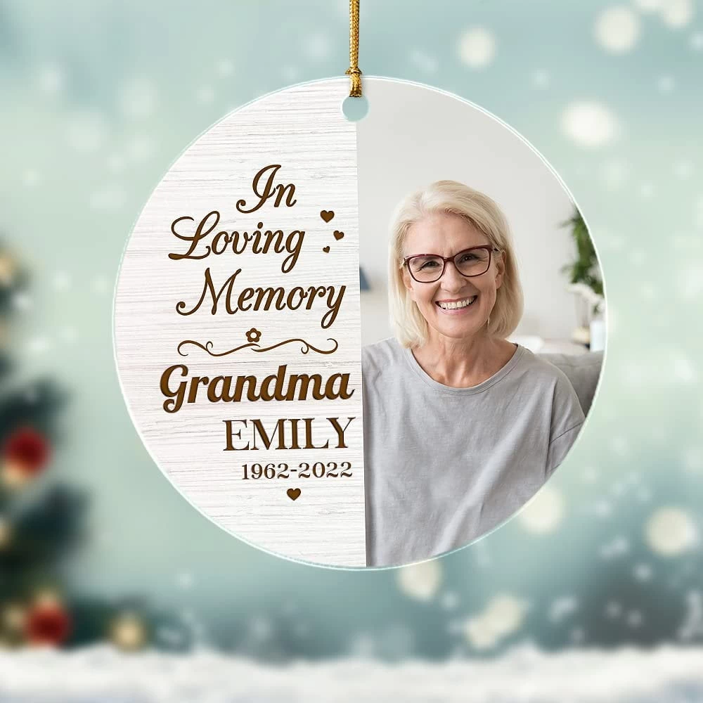 Personalized Acrylic Memorial Grandma Ornament Christmas Gift 7 Personalized Acrylic Memorial Grandma Ornament Christmas Gift - Image 5