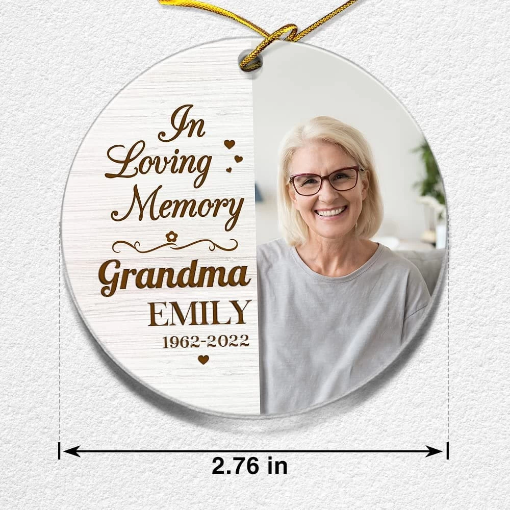 Personalized Acrylic Memorial Grandma Ornament Christmas Gift 8 Personalized Acrylic Memorial Grandma Ornament Christmas Gift - Image 6