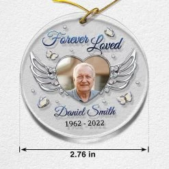 Personalized Acrylic Memorial Ornament Angel Wing Jewelry Style -Gift Series Store Personalized Acrylic Memorial Ornament Angel Wing Jewelry Style 5