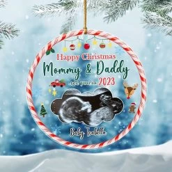 Personalized Acrylic New Baby Ornament Upcoming Baby -Gift Series Store Personalized Acrylic New Baby Ornament Upcoming Baby 2