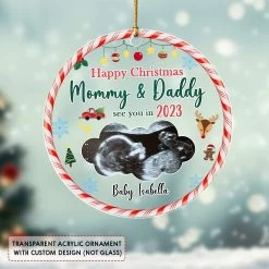 Personalized Acrylic New Baby Ornament Upcoming Baby -Gift Series Store Personalized Acrylic New Baby Ornament Upcoming Baby 4