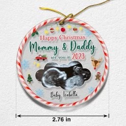 Personalized Acrylic New Baby Ornament Upcoming Baby -Gift Series Store Personalized Acrylic New Baby Ornament Upcoming Baby 5