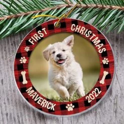 Personalized Acrylic Ornament Dog Ornament First Christmas -Gift Series Store Personalized Acrylic Ornament Dog Ornament First Christmas 4
