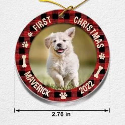 Personalized Acrylic Ornament Dog Ornament First Christmas -Gift Series Store Personalized Acrylic Ornament Dog Ornament First Christmas 5