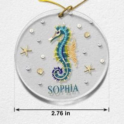 Personalized Acrylic Seahorse Ornament Jewelry Style 14 Personalized Acrylic Seahorse Ornament Jewelry Style -Gift Series Store Personalized Acrylic Seahorse Ornament Jewelry Style 5