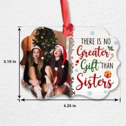 Personalized Aluminum Sister Ornament For Besties 14 Personalized Aluminum Sister Ornament For Besties -Gift Series Store Personalized Aluminum Sister Ornament For Besties 5