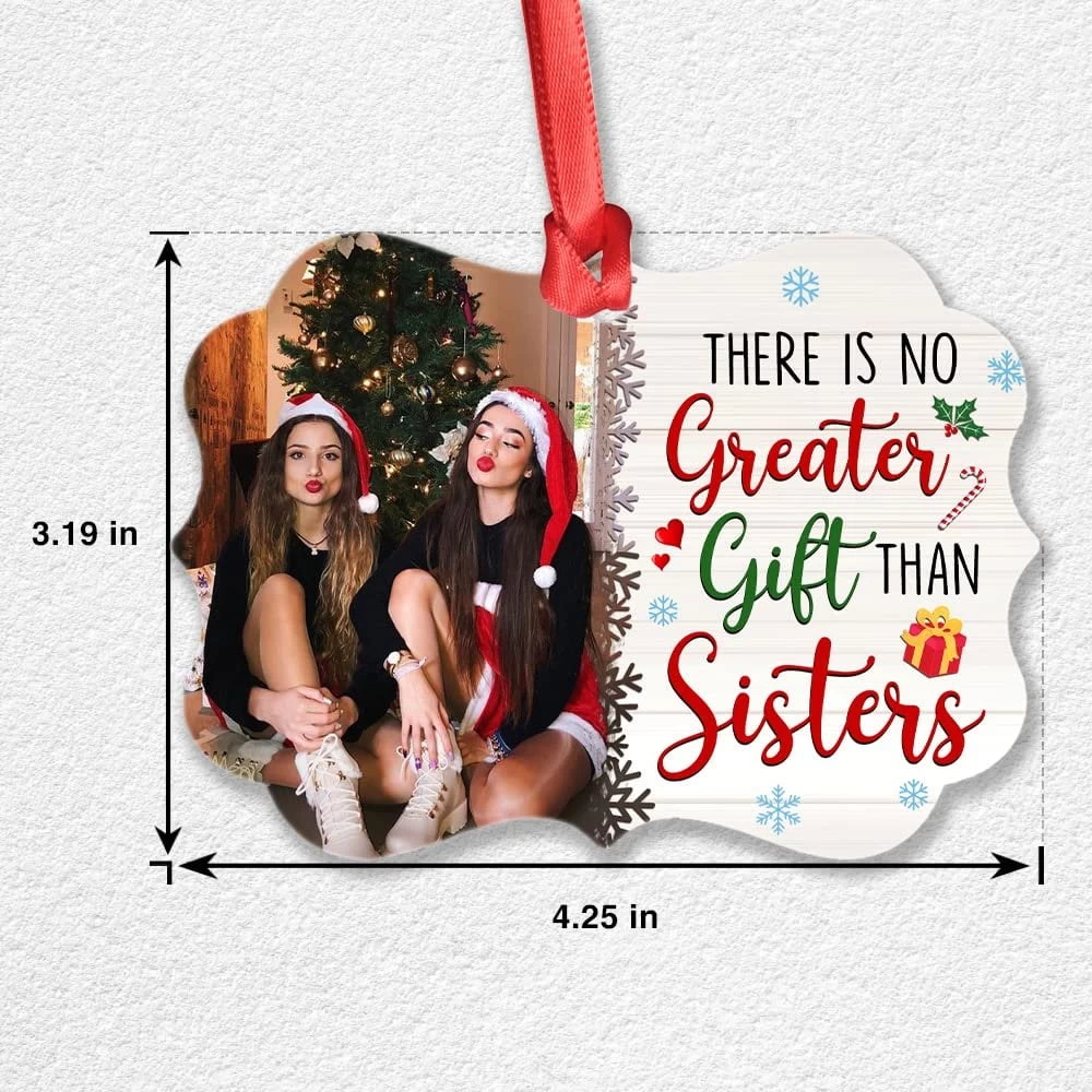 Personalized Aluminum Sister Ornament For Besties 8 Personalized Aluminum Sister Ornament For Besties - Image 6
