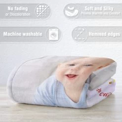 Personalized Baby Photo Blanket For Baby Boy 10 Personalized Baby Photo Blanket For Baby Boy -Gift Series Store Personalized Baby Photo Blanket for Baby Boy 2