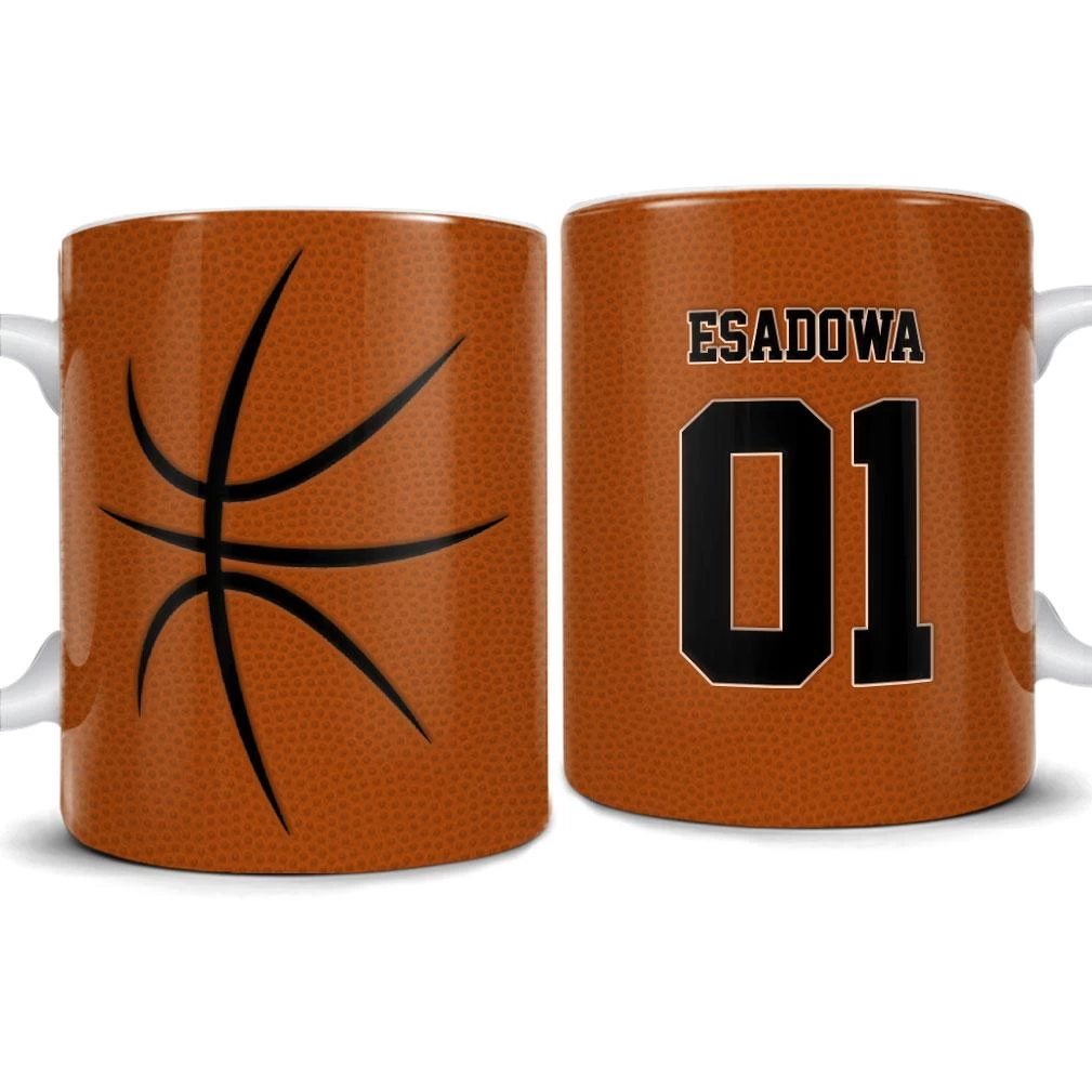 Personalized Basketball Custom Name Mug 3 Personalized Basketball Custom Name Mug