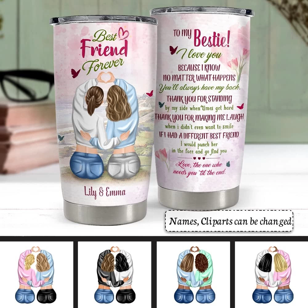 Personalized Best Friend Tumbler To My Bestie Soulmate Friendship 3 Personalized Best Friend Tumbler To My Bestie Soulmate Friendship