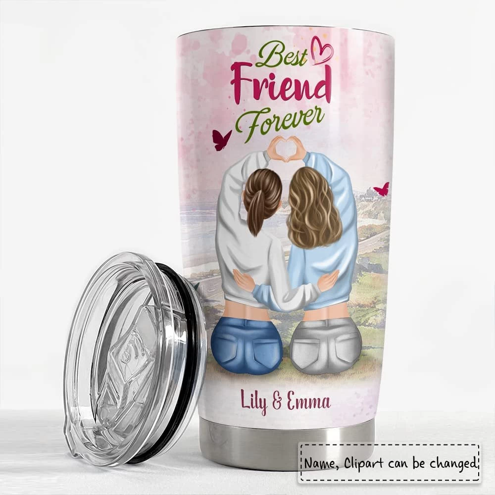 Personalized Best Friend Tumbler To My Bestie Soulmate Friendship 4 Personalized Best Friend Tumbler To My Bestie Soulmate Friendship - Image 2