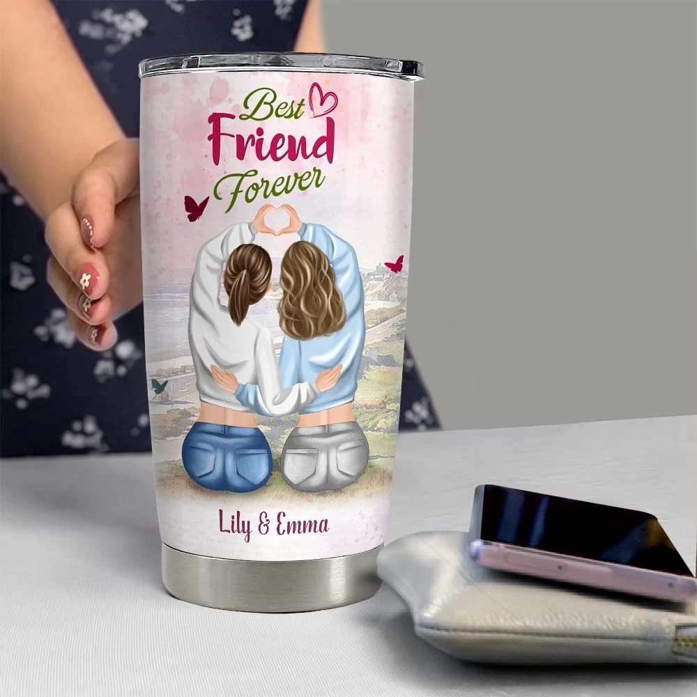 Personalized Best Friend Tumbler To My Bestie Soulmate Friendship 5 Personalized Best Friend Tumbler To My Bestie Soulmate Friendship - Image 3