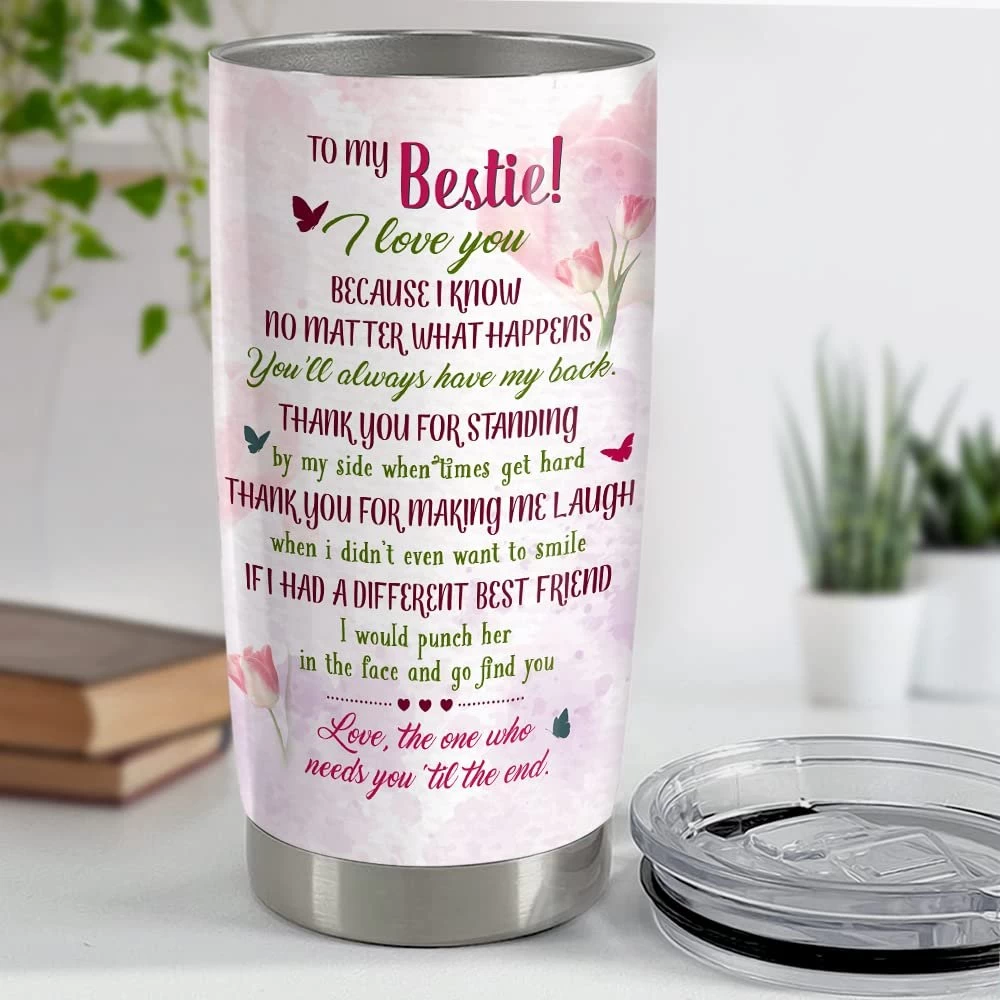 Personalized Best Friend Tumbler To My Bestie Soulmate Friendship 6 Personalized Best Friend Tumbler To My Bestie Soulmate Friendship - Image 4