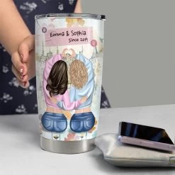 Personalized Best Friends Tumbler Because Of You I Laugh For Besties 12 Personalized Best Friends Tumbler Because Of You I Laugh For Besties -Gift Series Store Personalized Best Friends Tumbler Because Of You I Laugh For Besties 3
