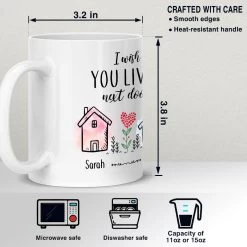 Personalized Besties Mug I Wish You Lived Next Door -Gift Series Store Personalized Besties Mug I Wish You Lived Next Door 6