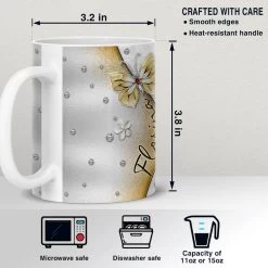 Personalized Butterfly Mug Gem Drawing Style 13 Personalized Butterfly Mug Gem Drawing Style -Gift Series Store Personalized Butterfly Mug Gem Drawing Style 4
