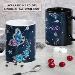 Personalized Butterfly Mug Jewelry Art -Gift Series Store Personalized Butterfly Mug Jewelry Art 2