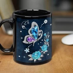 Personalized Butterfly Mug Jewelry Art -Gift Series Store Personalized Butterfly Mug Jewelry Art 3