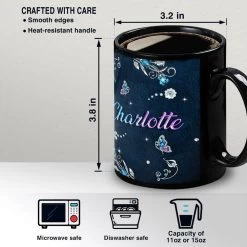 Personalized Butterfly Mug Jewelry Art -Gift Series Store Personalized Butterfly Mug Jewelry Art 5
