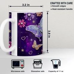 Personalized Butterfly Mug Jewelry Style For Women -Gift Series Store Personalized Butterfly Mug Jewelry Style For Women 3