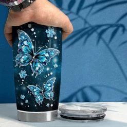 Personalized Butterfly Tumbler Jewelry Style -Gift Series Store Personalized Butterfly Tumbler Jewelry Style 4