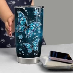 Personalized Butterfly Tumbler Jewelry Style -Gift Series Store Personalized Butterfly Tumbler Jewelry Style 5