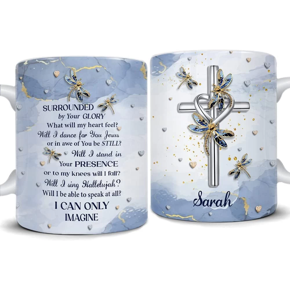 Personalized Christian Mug Dragonfly 3 Personalized Christian Mug Dragonfly