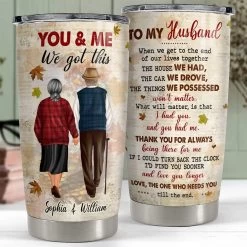 Personalized Couple Tumbler You And Me To My Husband Gift From Wife -Gift Series Store Personalized Couple Tumbler You And Me To My Husband Gift From Wife 4