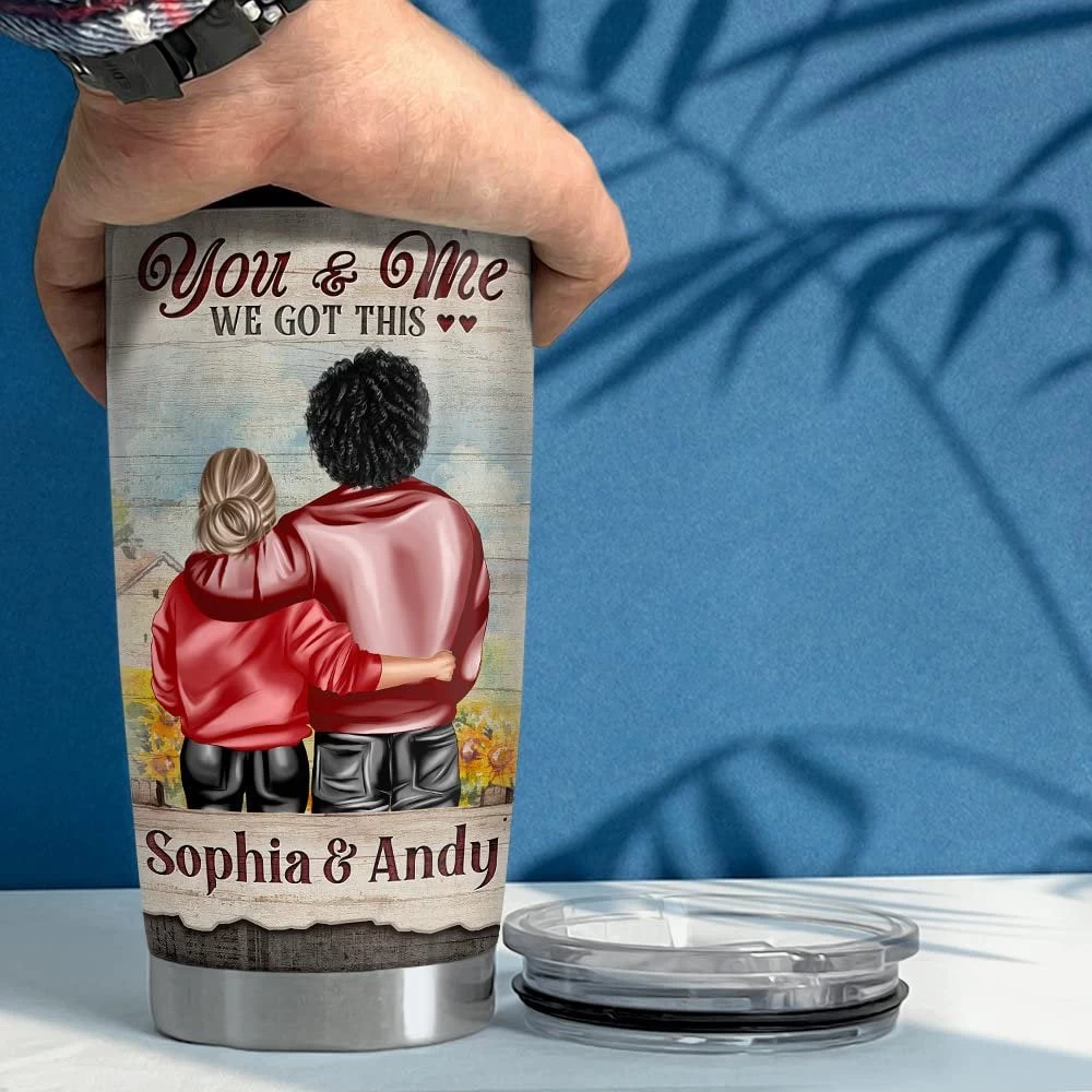 Personalized Couple Tumbler You And Me We Got This Best Custom Gift 6 Personalized Couple Tumbler You And Me We Got This Best Custom Gift - Image 4