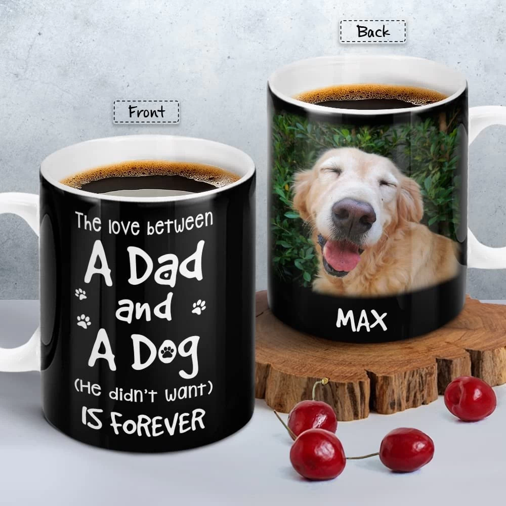 Personalized Dad Dog Mug Love Between Dad And Dog 4 Personalized Dad Dog Mug Love Between Dad And Dog - Image 2