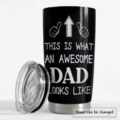 Personalized Dad Tumbler Awesome Dad Looks Like Father Day Gift -Gift Series Store Personalized Dad Tumbler Awesome Dad Looks Like Father Day Gift 2