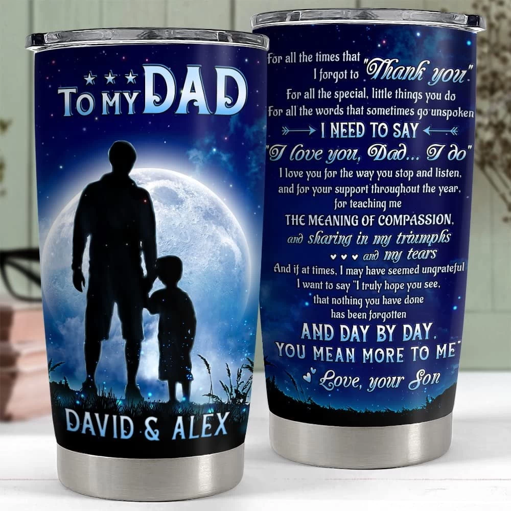 Personalized Dad Tumbler Dad And Son Gift On Father Day Best Gift 7 Personalized Dad Tumbler Dad And Son Gift On Father Day Best Gift - Image 5