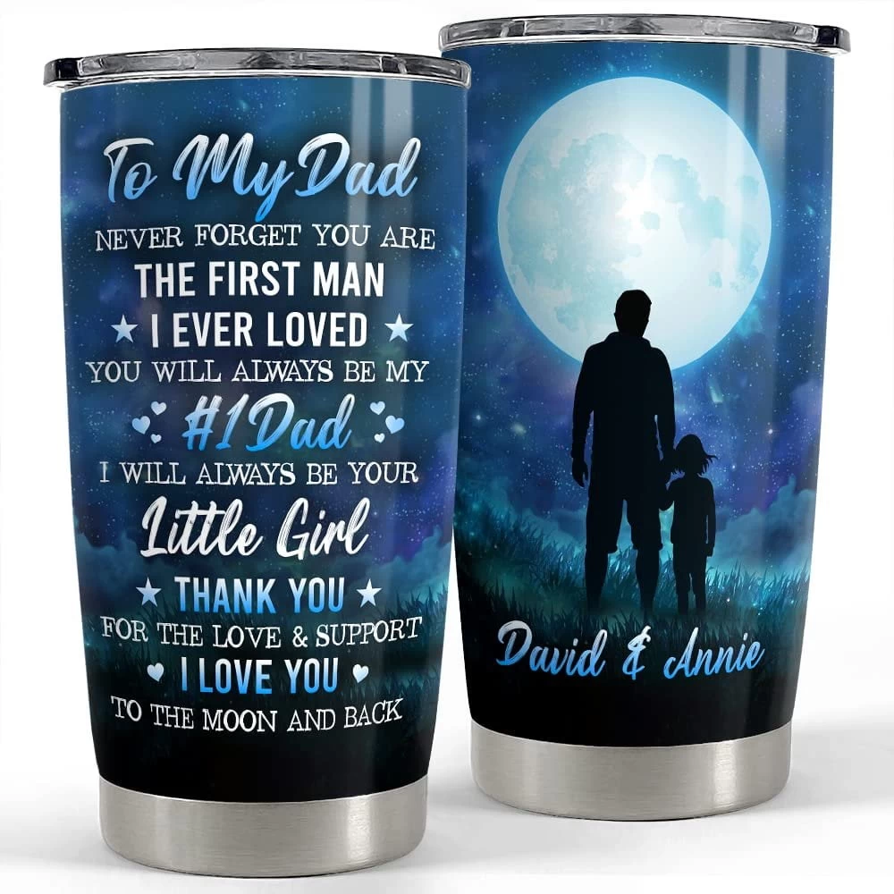 Personalized Dad Tumbler Father And Daughter Father Day Gift 3 Personalized Dad Tumbler Father And Daughter Father Day Gift