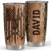 Personalized Deer Hunting Tumbler With Customize Name -Gift Series Store Personalized Deer Hunting Tumbler With Customize Name