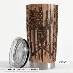 Personalized Deer Hunting Tumbler With Customize Name -Gift Series Store Personalized Deer Hunting Tumbler With Customize Name 2