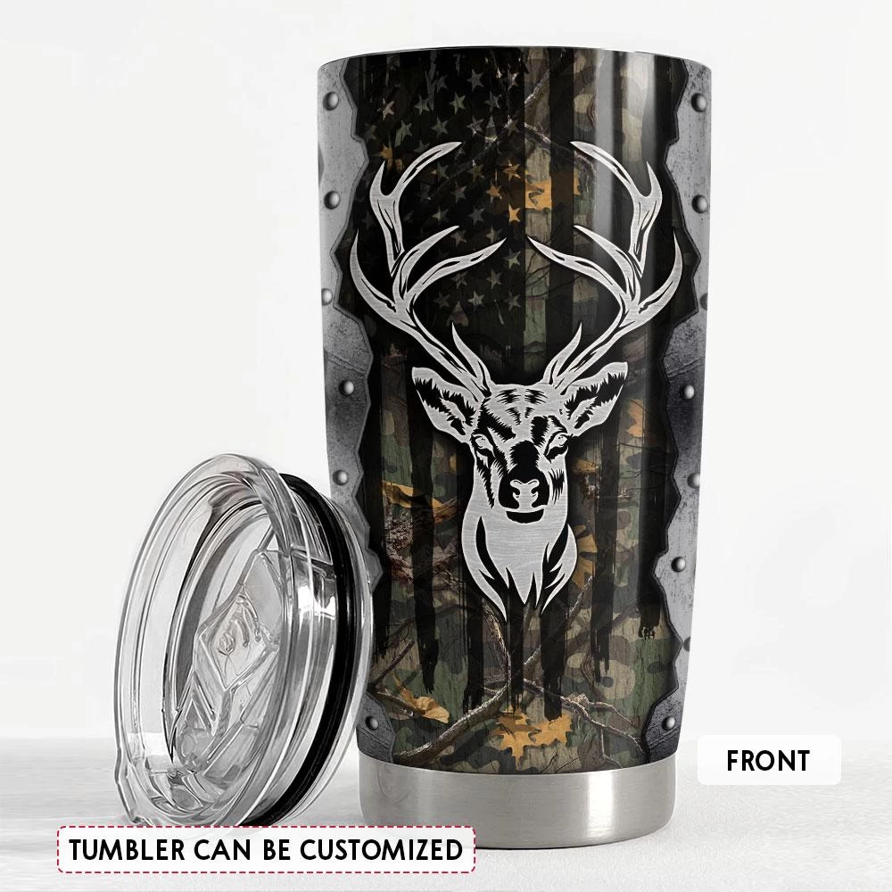 Personalized Deer Tumbler With Customize Name Hunting Deer 5 Personalized Deer Tumbler With Customize Name Hunting Deer - Image 3