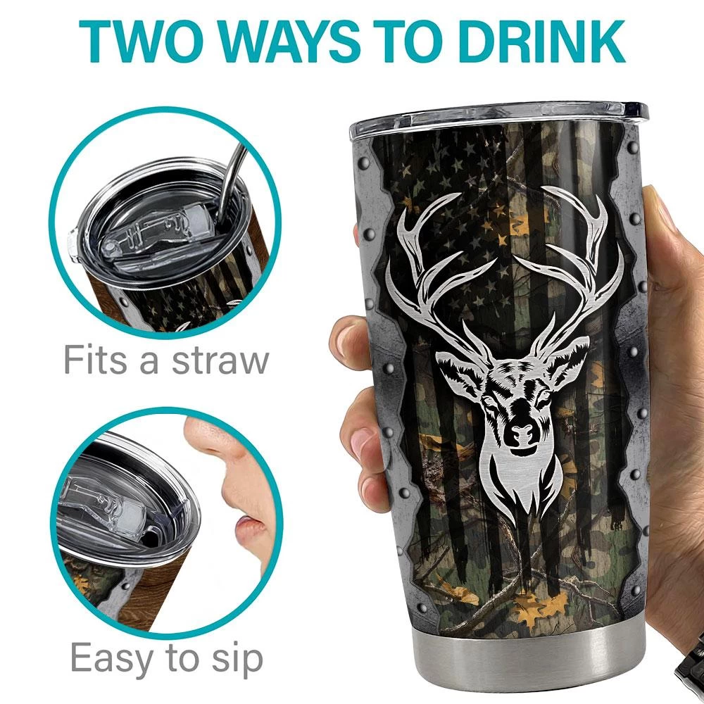 Personalized Deer Tumbler With Customize Name Hunting Deer 9 Personalized Deer Tumbler With Customize Name Hunting Deer - Image 7