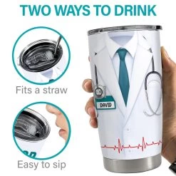 Personalized Doctor Tumbler Doctor Nutrition Facts White Coat -Gift Series Store Personalized Doctor Tumbler Doctor Nutrition Facts White Coat 6
