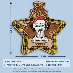 Personalized Dog Christmas Star Wood Personalized Ornament 13 Personalized Dog Christmas Star Wood Personalized Ornament -Gift Series Store Personalized Dog Christmas Star Wood Personalized Ornament 5