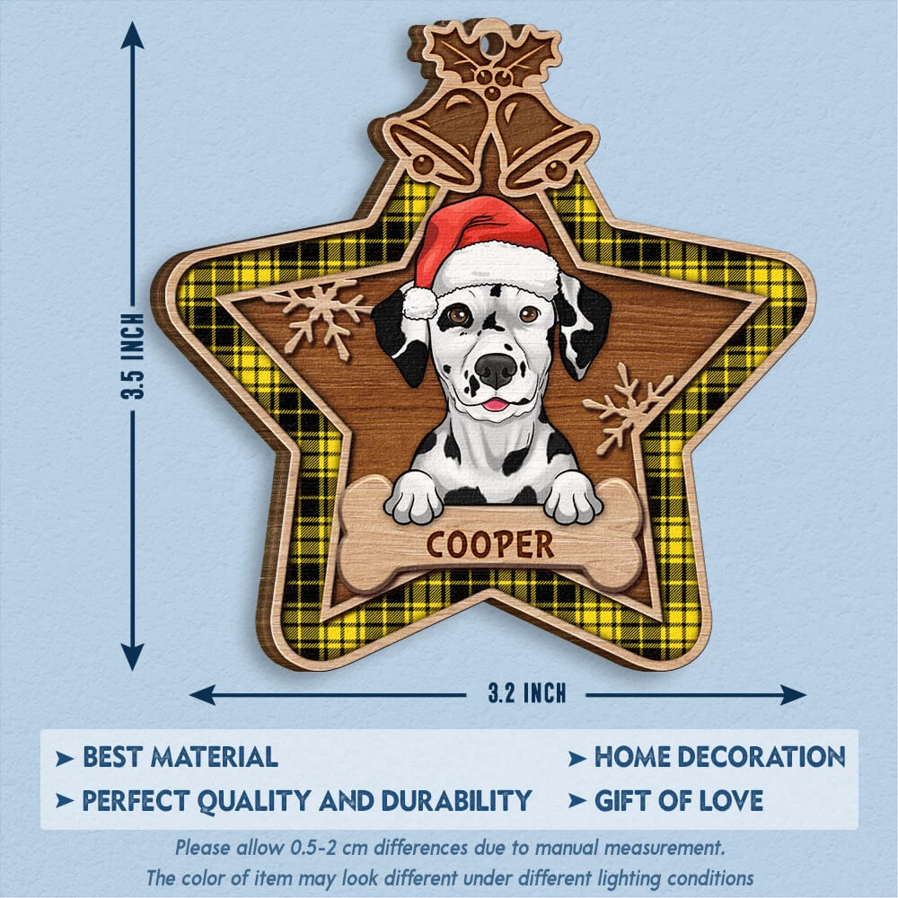 Personalized Dog Christmas Star Wood Personalized Ornament 8 Personalized Dog Christmas Star Wood Personalized Ornament - Image 6