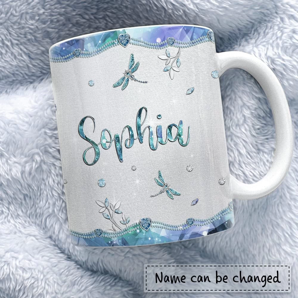 Personalized Dragonfly Mug Jewelry Style 6 Personalized Dragonfly Mug Jewelry Style - Image 4