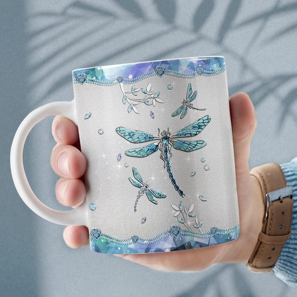 Personalized Dragonfly Mug Jewelry Style 7 Personalized Dragonfly Mug Jewelry Style - Image 5