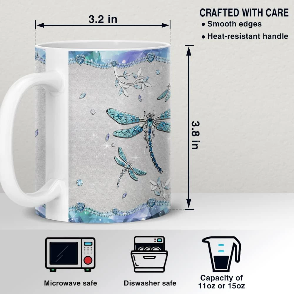 Personalized Dragonfly Mug Jewelry Style 8 Personalized Dragonfly Mug Jewelry Style - Image 6