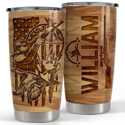 Personalized Duck Hunting Tumbler With Customize Name