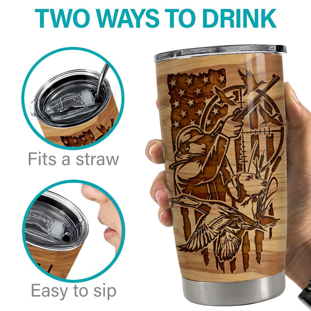 Personalized Duck Hunting Tumbler With Customize Name 9 Personalized Duck Hunting Tumbler With Customize Name - Image 7