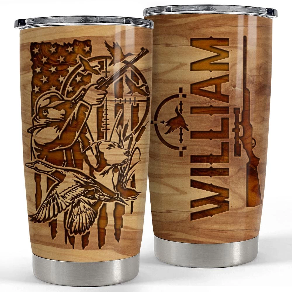 Personalized Duck Hunting Tumbler With Customize Name 3 Personalized Duck Hunting Tumbler With Customize Name